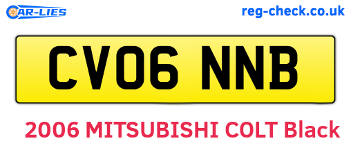 CV06NNB are the vehicle registration plates.