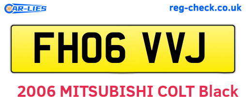 FH06VVJ are the vehicle registration plates.