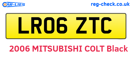 LR06ZTC are the vehicle registration plates.