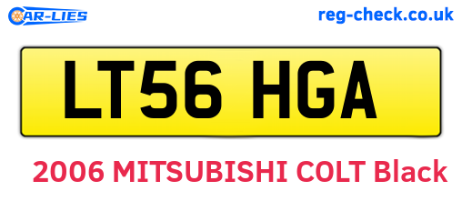 LT56HGA are the vehicle registration plates.