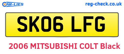 SK06LFG are the vehicle registration plates.