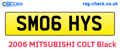 SM06HYS are the vehicle registration plates.