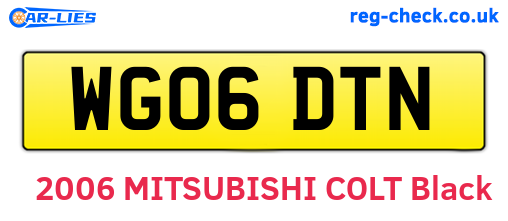 WG06DTN are the vehicle registration plates.