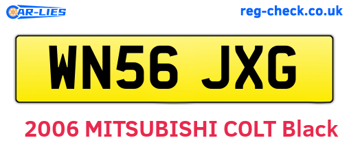 WN56JXG are the vehicle registration plates.