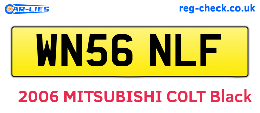 WN56NLF are the vehicle registration plates.