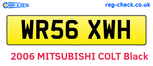 WR56XWH are the vehicle registration plates.