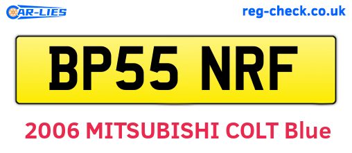 BP55NRF are the vehicle registration plates.