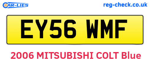 EY56WMF are the vehicle registration plates.