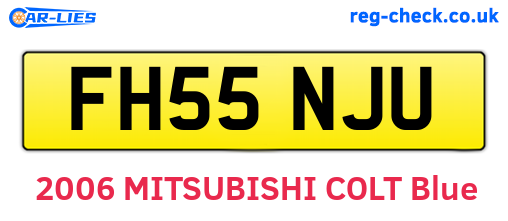 FH55NJU are the vehicle registration plates.