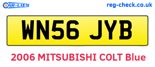 WN56JYB are the vehicle registration plates.