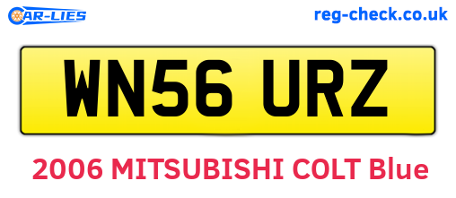 WN56URZ are the vehicle registration plates.