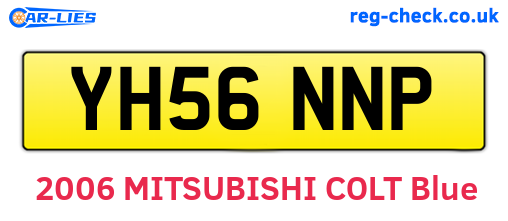 YH56NNP are the vehicle registration plates.