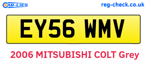 EY56WMV are the vehicle registration plates.