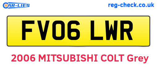 FV06LWR are the vehicle registration plates.