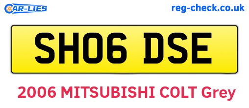 SH06DSE are the vehicle registration plates.