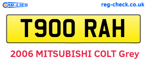 T900RAH are the vehicle registration plates.