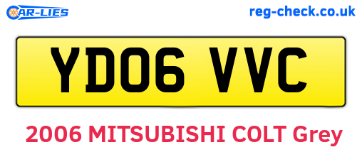 YD06VVC are the vehicle registration plates.