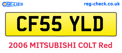 CF55YLD are the vehicle registration plates.
