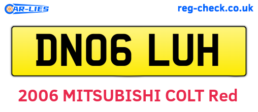 DN06LUH are the vehicle registration plates.