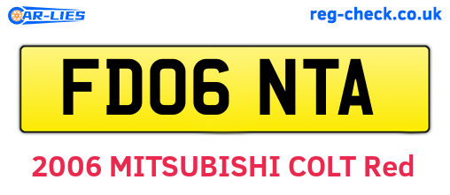 FD06NTA are the vehicle registration plates.