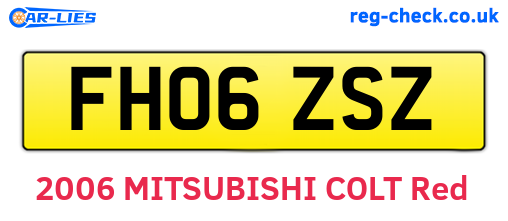 FH06ZSZ are the vehicle registration plates.