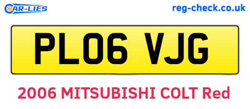 PL06VJG are the vehicle registration plates.