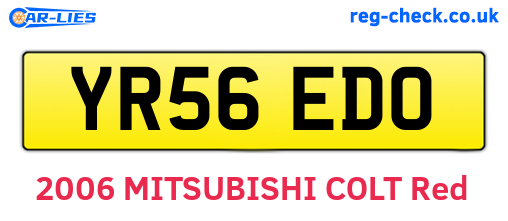 YR56EDO are the vehicle registration plates.