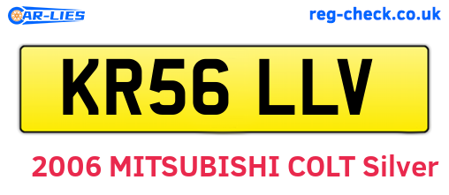 KR56LLV are the vehicle registration plates.