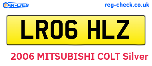 LR06HLZ are the vehicle registration plates.