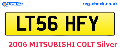 LT56HFY are the vehicle registration plates.