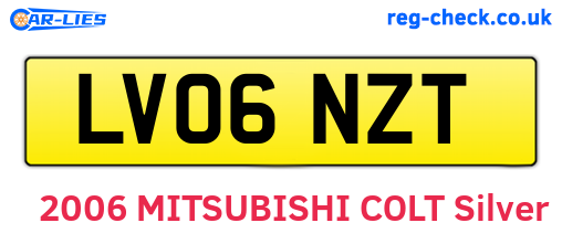 LV06NZT are the vehicle registration plates.