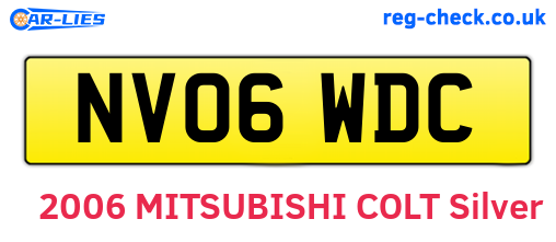 NV06WDC are the vehicle registration plates.