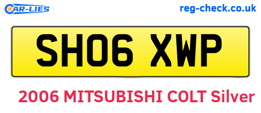SH06XWP are the vehicle registration plates.