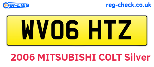 WV06HTZ are the vehicle registration plates.