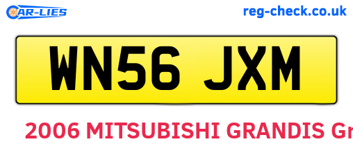 WN56JXM are the vehicle registration plates.