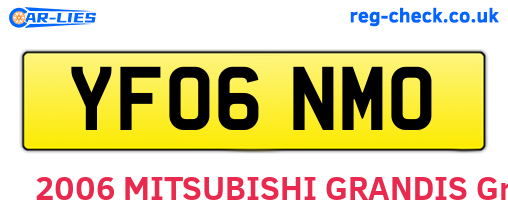 YF06NMO are the vehicle registration plates.
