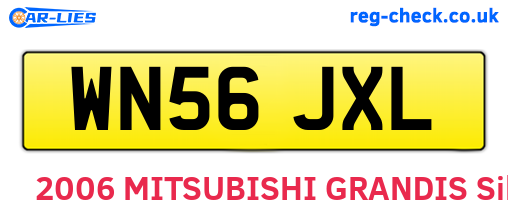 WN56JXL are the vehicle registration plates.