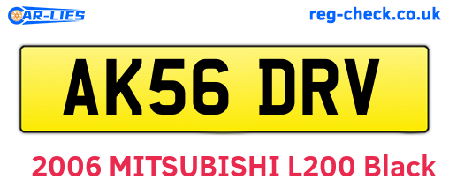AK56DRV are the vehicle registration plates.