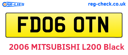 FD06OTN are the vehicle registration plates.