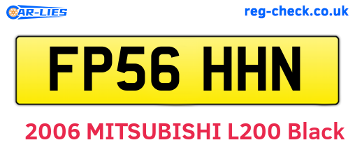 FP56HHN are the vehicle registration plates.
