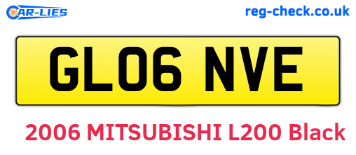 GL06NVE are the vehicle registration plates.
