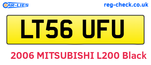 LT56UFU are the vehicle registration plates.