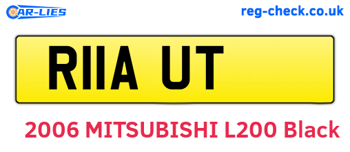 R11AUT are the vehicle registration plates.
