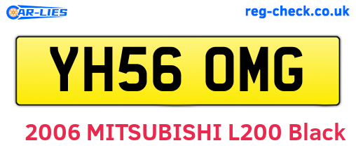 YH56OMG are the vehicle registration plates.