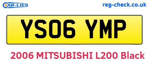 YS06YMP are the vehicle registration plates.