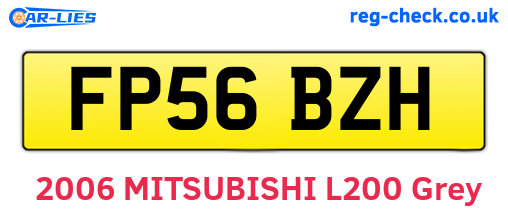 FP56BZH are the vehicle registration plates.