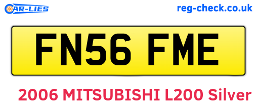 FN56FME are the vehicle registration plates.