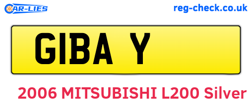 G1BAY are the vehicle registration plates.