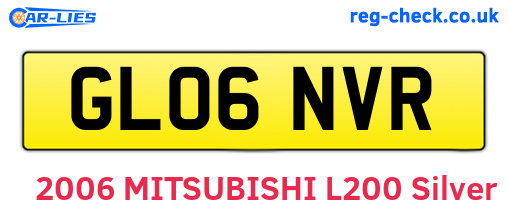 GL06NVR are the vehicle registration plates.
