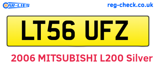 LT56UFZ are the vehicle registration plates.